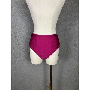 Calvin Klein Women's Convertible  Swim Bottom UPF50+ 4-way Stretch Purple XL NWT